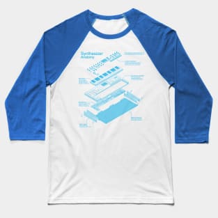 Synthesizer Anatomy design for Synth musician and music producer Baseball T-Shirt